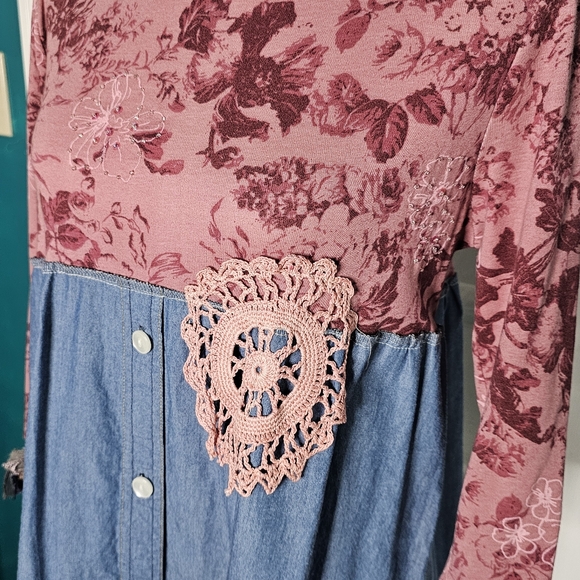 Handmade Upcycled Tunic Top Small-Medium - Picture 3 of 13